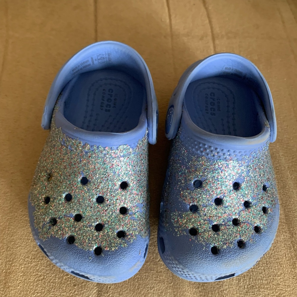 Toddlers glitter CROCS